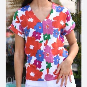 Michelle McDowell Women’s‎ Floral Shirt Size Small